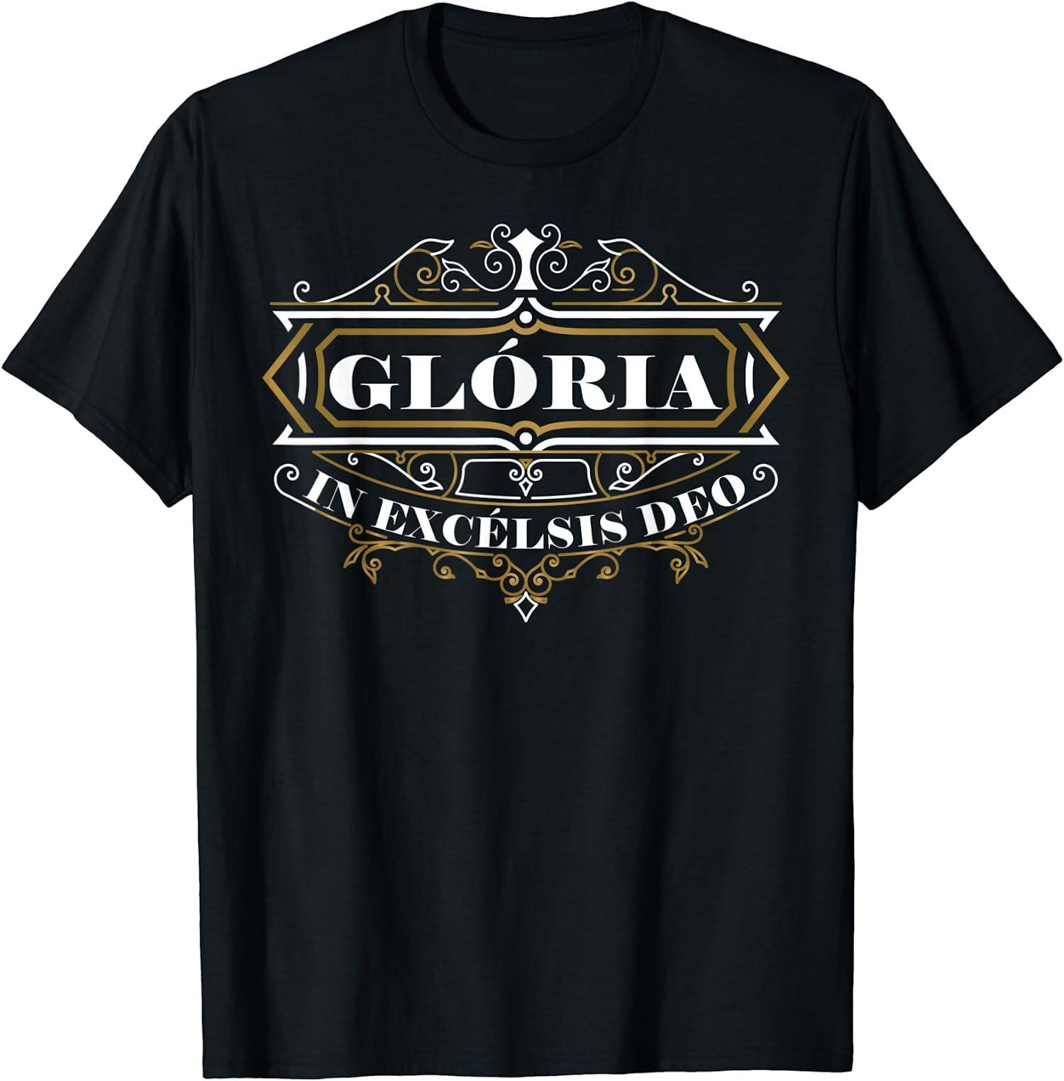 NEW LIMITED Gloria In Excelsis Deo Christmas Traditional Latin Mass T-Shirt L
