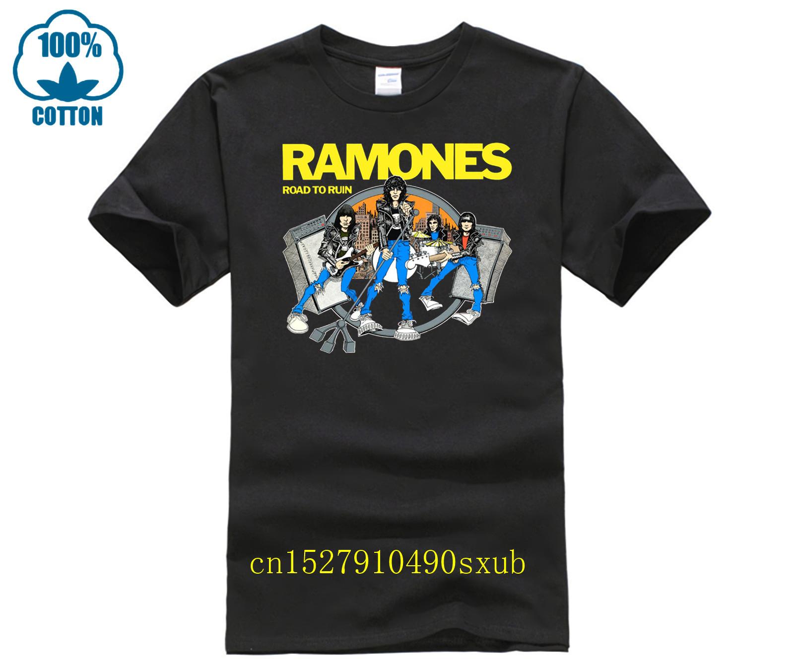 Ramones Road to Ruin Band Graphic Cotton T-shirt XL