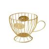 Metal Wire Coffee Capsule Holder Large Capacity Fruit Snack Storage Rack K Cup Organizer  Bar
