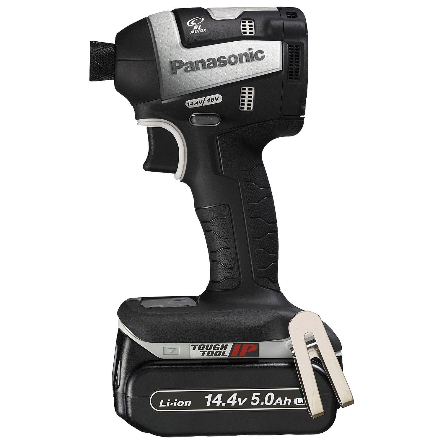 

Panasonic Charging Impact EZ75A7 Dual Compact Total Length 118mm Lightweight Battery Pack x Charger and Case Included Impact Driver Black (14.4V/18V сірий колір