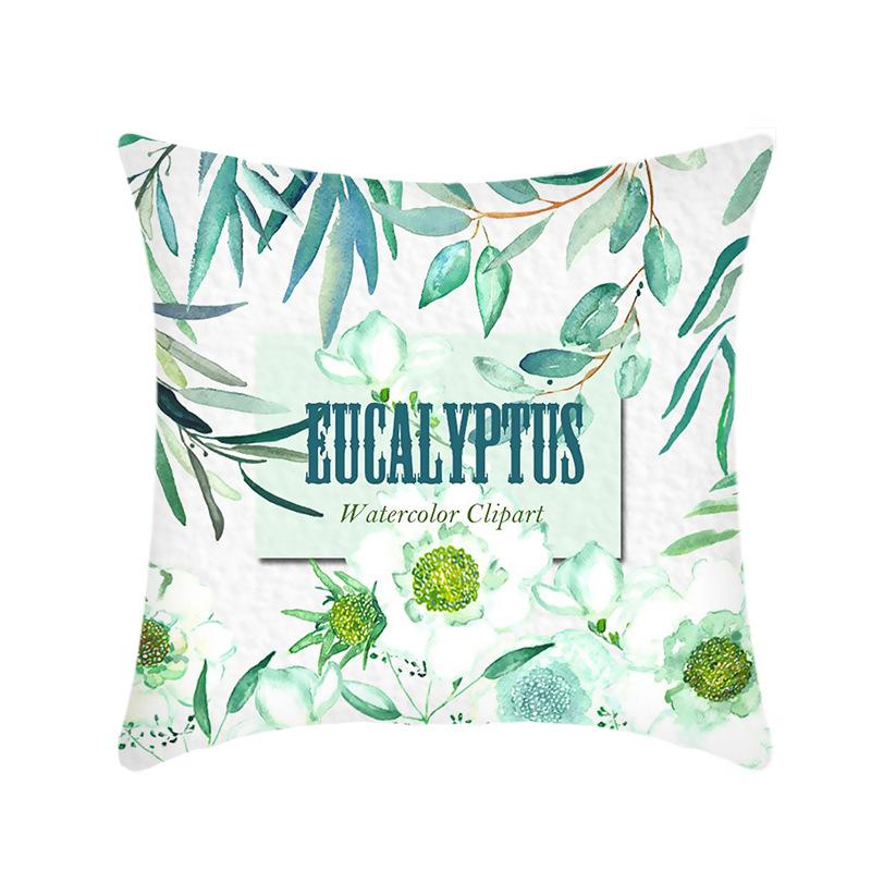 New Green Plant Pillow Ins Creative Home Sofa Pillow Cover Does Not Contain Core