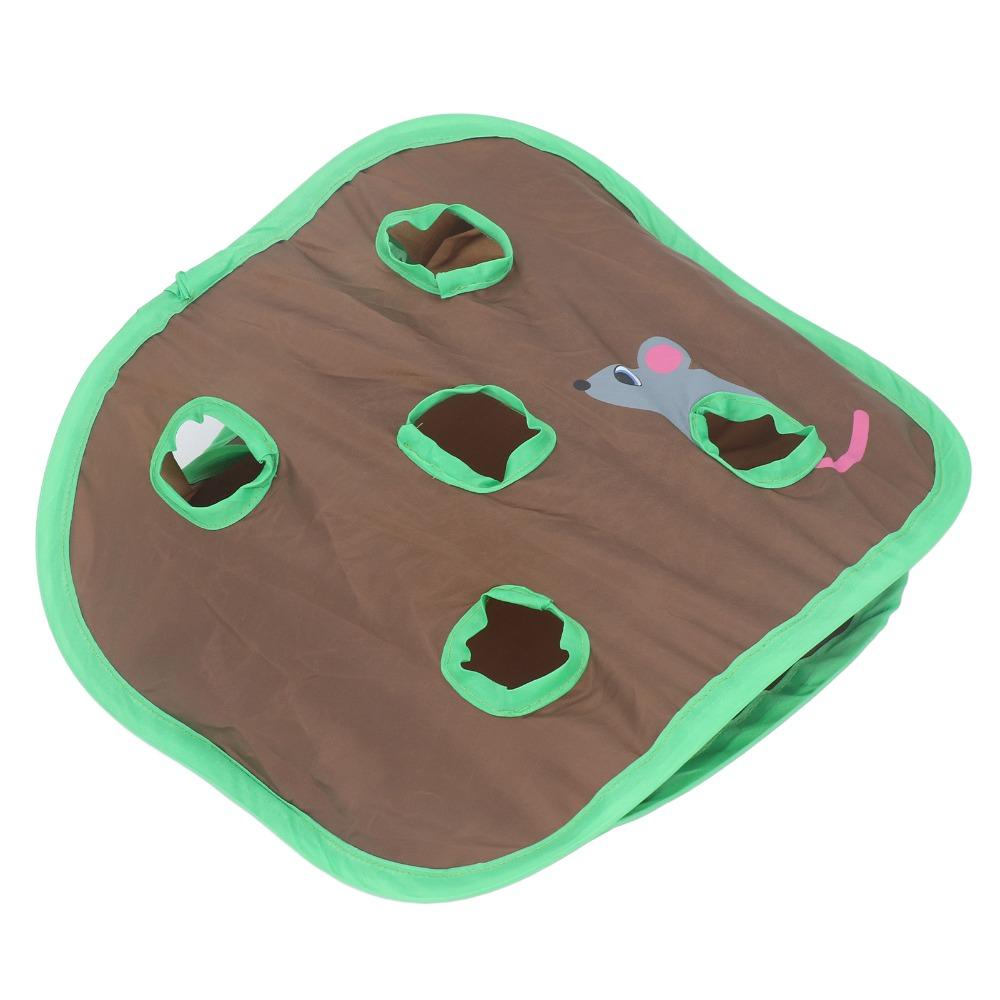 Collapsible Foldable Mouse Chasing Toy Bell Included Cat Puzzle Exercise Toy Indoor Play