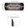 DXZ Ultra-thin 20 LED Truck Side Marker Strobe Lights, DC12-24V Warning Signal Flashing Lights