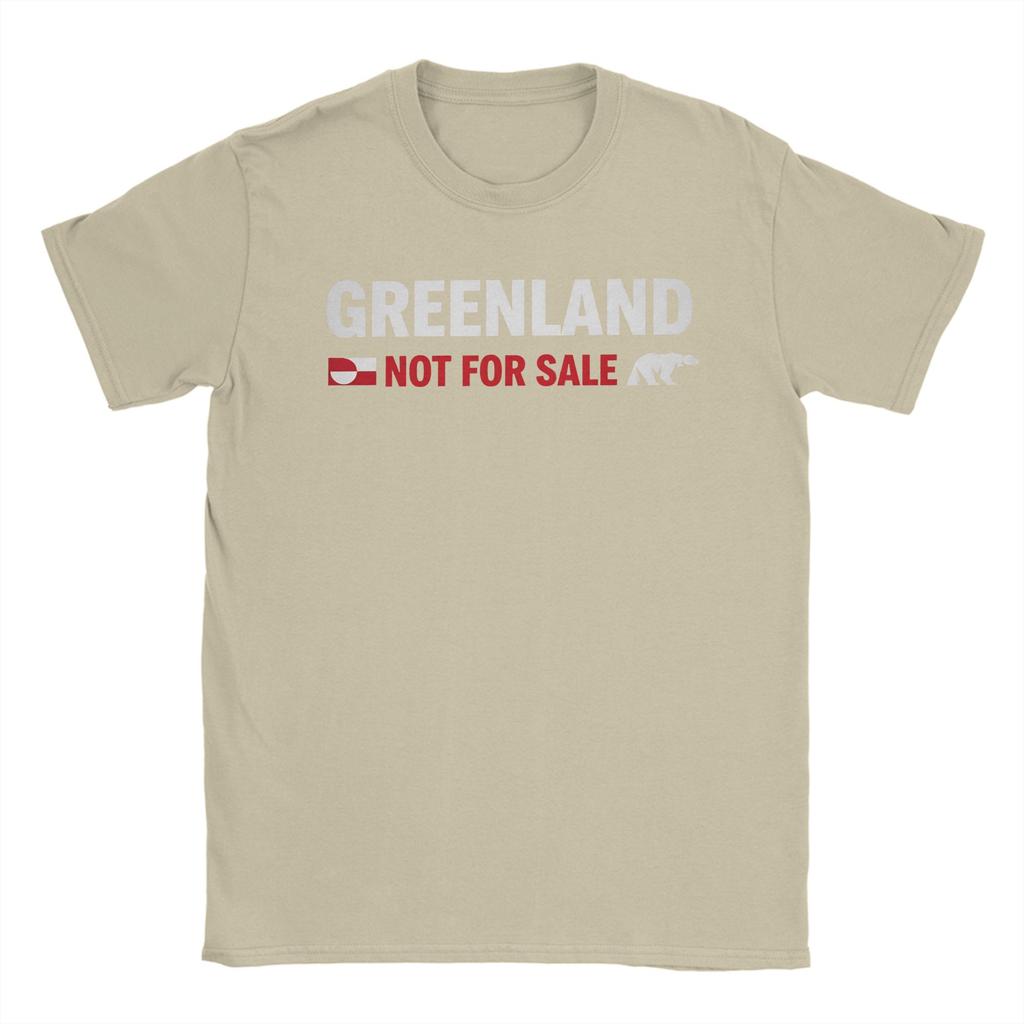 Herren Grönland Nicht Zum Verkauf T-Shirts Baumwollkleidung Lustige Kurzarm Rundhals T-Shirts Geburtstagsgeschenk T-Shirt