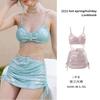 Sexy Bikini Swimsuit Seaside Vacation High-end Rhinestones Split Three-piece