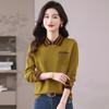 Fèngxiào Women's Polo Collar Knit Top