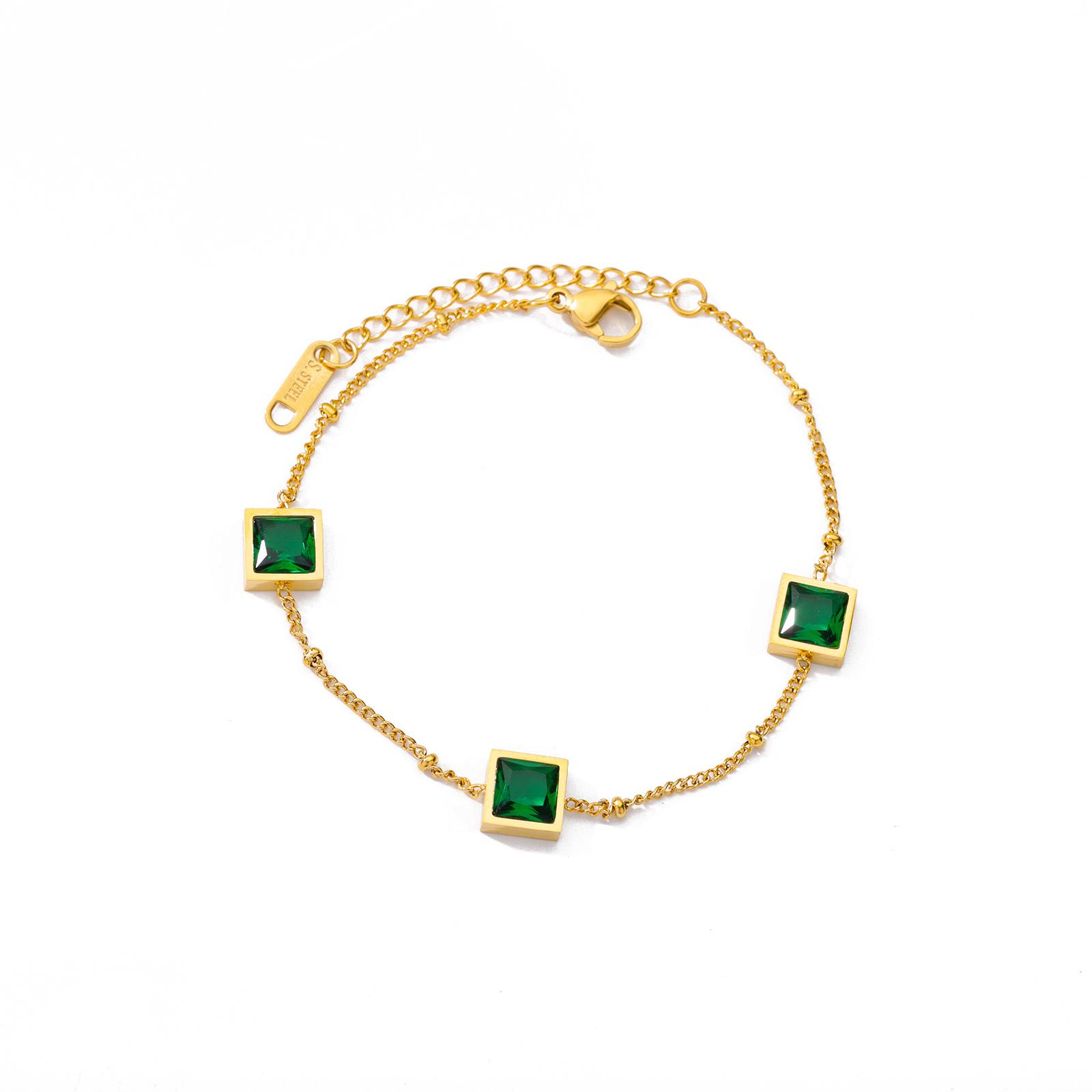 Zirkon Türkisches Auge Armbänder für Damen Edelstahl Blau Böse Augen Glückspartner Charm Armband Geometrischer Schmuck Geschenk beige