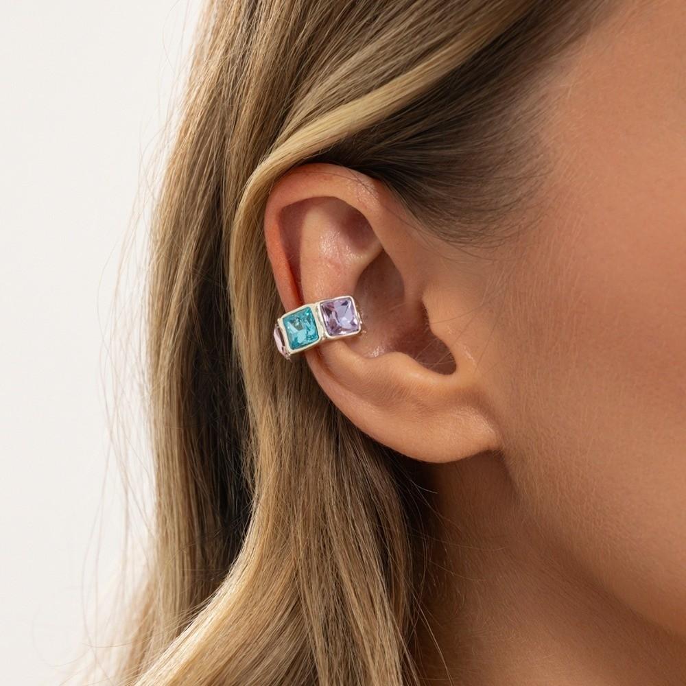 Colorful Crystal Ear Clip Hollow out Cartilage Earring New Ear Cuff  Party