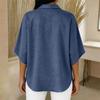 Women's Casual Loose Fashion Distressed Denim Pullover Top