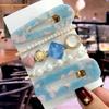 5Pcs/Set Fashion Smiley Pearl Hair Clip For Women Girl Geometric Acetate Barrettes Hairpin Headwear Hair Accessories  Trendy