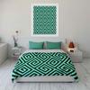 Geometric Diamond Spiral Pattern Bedding Set For Kids Luxury Gift 3Pcs Digital Print Comforter Set Soft Comfortable Breathable
