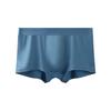 Men Loose Solid Color Cotton Mid Waist Antibacterial Breathable Boxer Briefs