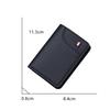 Men's Vertical Ultra-thin Leather Wallet with Anti-Demagnetization Card Holder
