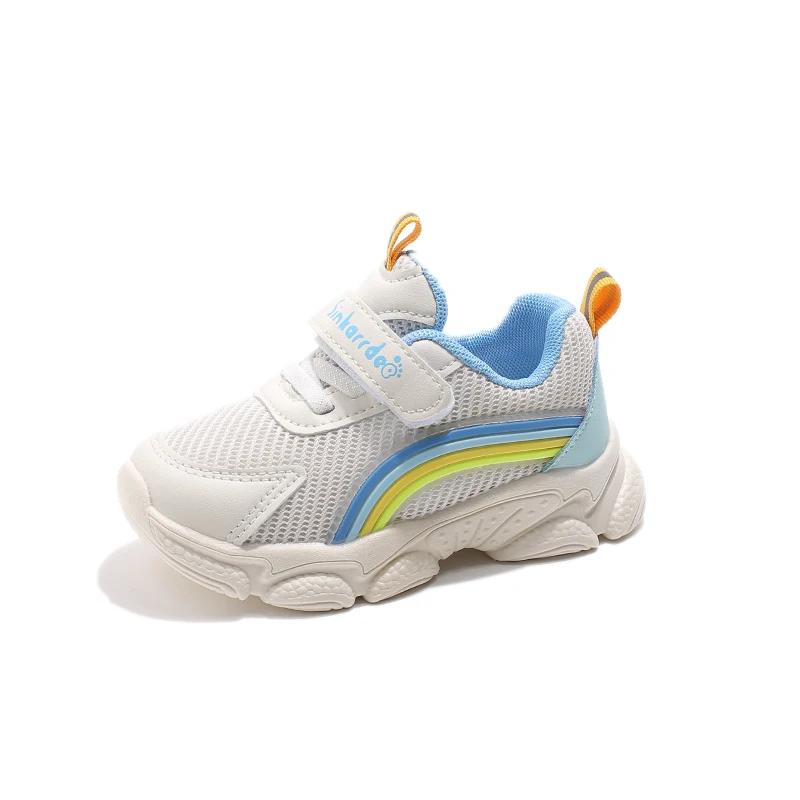 

Boys Mesh Shoes for Spring Autumn Children Causal Sneaker White Kid boy and girl outdoor shoes Color Mixed Student Shoes 24
