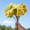5pcs Artificial Sunflowers Branch Silk Fake Flowers Hotel Restaurant Decor Simulation Countryside Sunflower Home Decoration