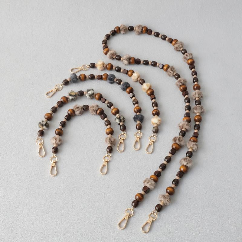 New Fashion Woman Bag Accessory Detachable Candy Beaded Chains Cute Acrylic Luxury Strap Women Elegant Bag Shoulder Handle Chain