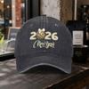 1pc Men Vintage Duckbill Baseball Cap Lightweight Hook Loop Closure Suitable For Parties Birthdays Outdoor Washed Cap F