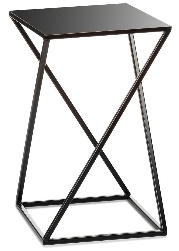 Kwietnik Nowoczesny Czarny Stojący 40 Cm