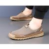 2025 Summer Shoes Men Casual Loafers Flat Breathable Mesh Slip-ons Shoes Brand Male Footwear Black White