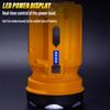 High power handheld flashlight Rechargeable torch, multi-function searchlight Portable camping light 6000 mAh battery capacity