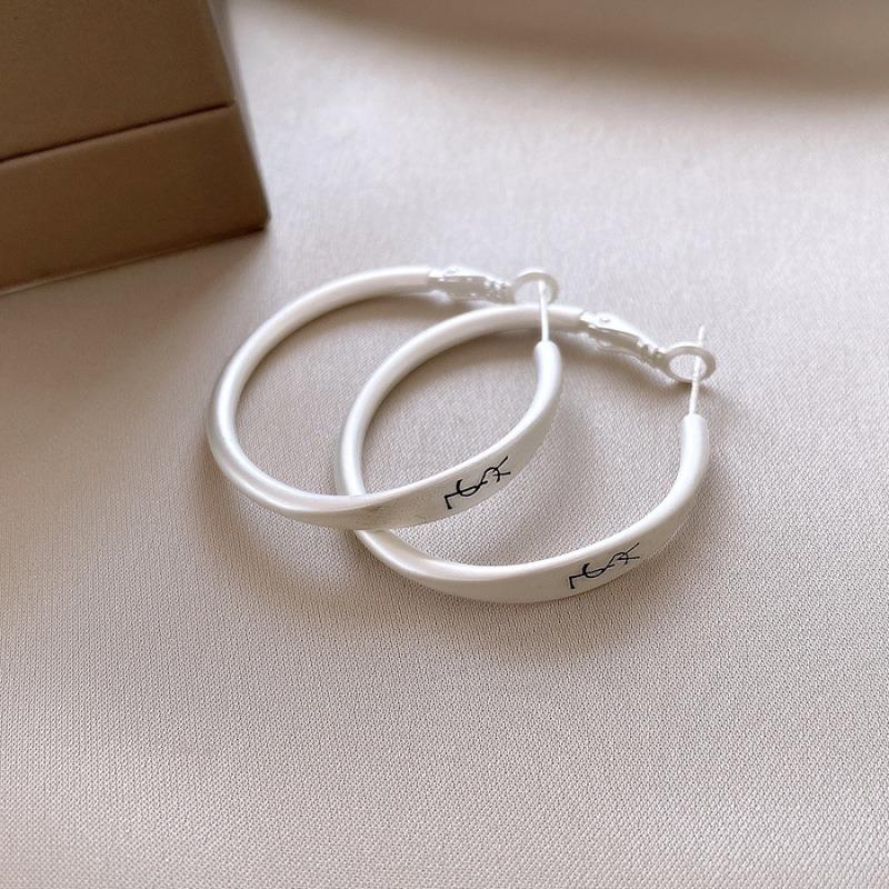 Silver Needle Multi-layer Letter Twill Zircon Pearl Earrings Medieval Vintage Light Luxury Stud Earrings Versatile Earrings