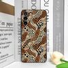Vintage Art Palm Leaf Zebra Leopard Print Phone Case for Honor Huawei 400 200 Lite 100 PRO 90 Magic 7 6 Lite 5 Pro 5G Soft Cover