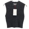 Unused MAISON SPECIAL No Sleeve Short Length Sweater F Gray Knit Women Used
