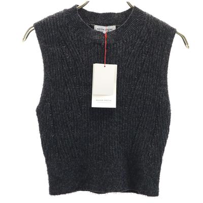 MAISON SPECIAL non usato Maglione senza maniche Corto F maglia grigia Donna Usato