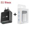 55W QC 3.0 Six-Port Fast Mobile Charger with PD, USB Ports, EU/US/UK Compatibility