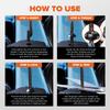 100-10set Self-locking Nylon Universal Cable Tie Buckle Heavy Duty Zip Ties with Pin & Button Car Daily Repair Fastening Strap