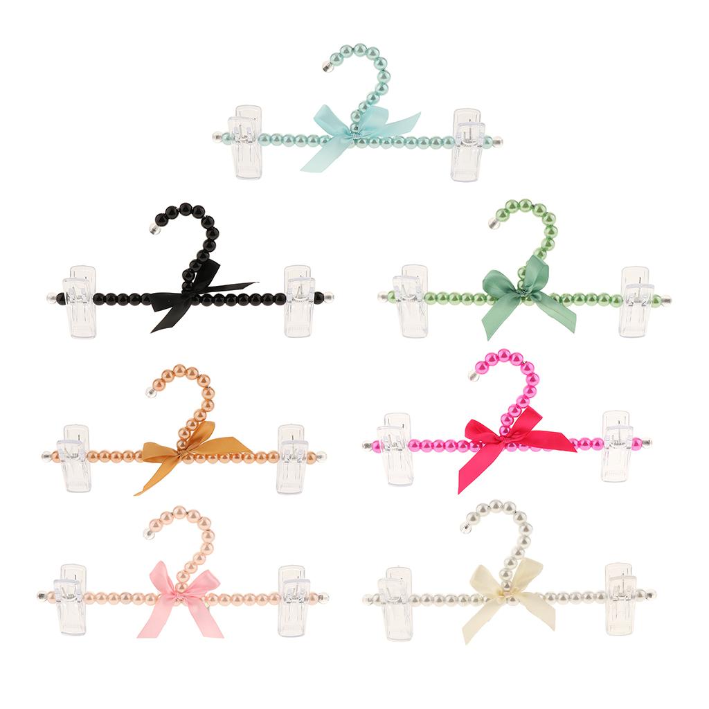 Appendiabiti con fiocco di perline, clip in plastica antiscivolo per pantaloni e vestiti, organizer per vestiti per cani, accessori per la lavanderia