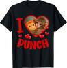 I Love Punch Cute Baby Monkey Punch Short Sleeve T-Shirt