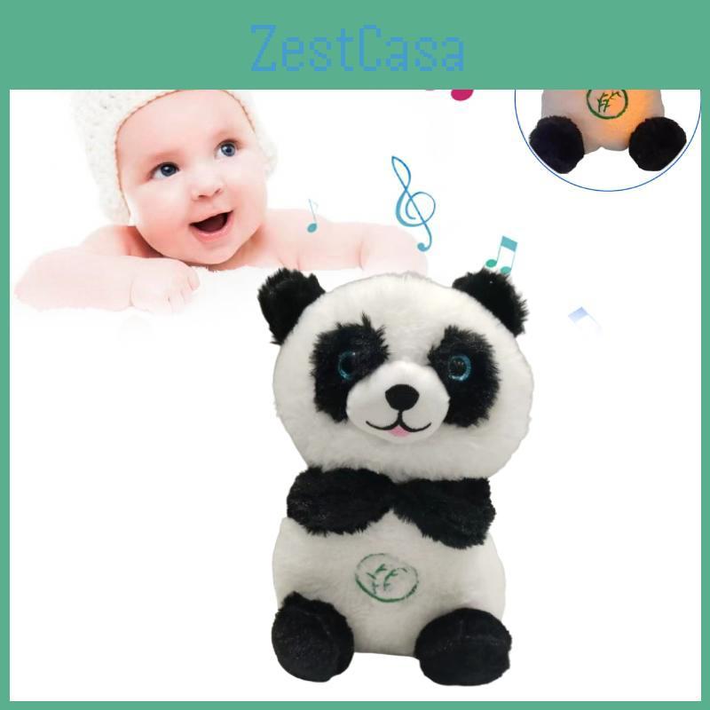 Doll Panda Breathing Luminous Plush Toy Rhythmic Lullaby Music Anxiety Relief