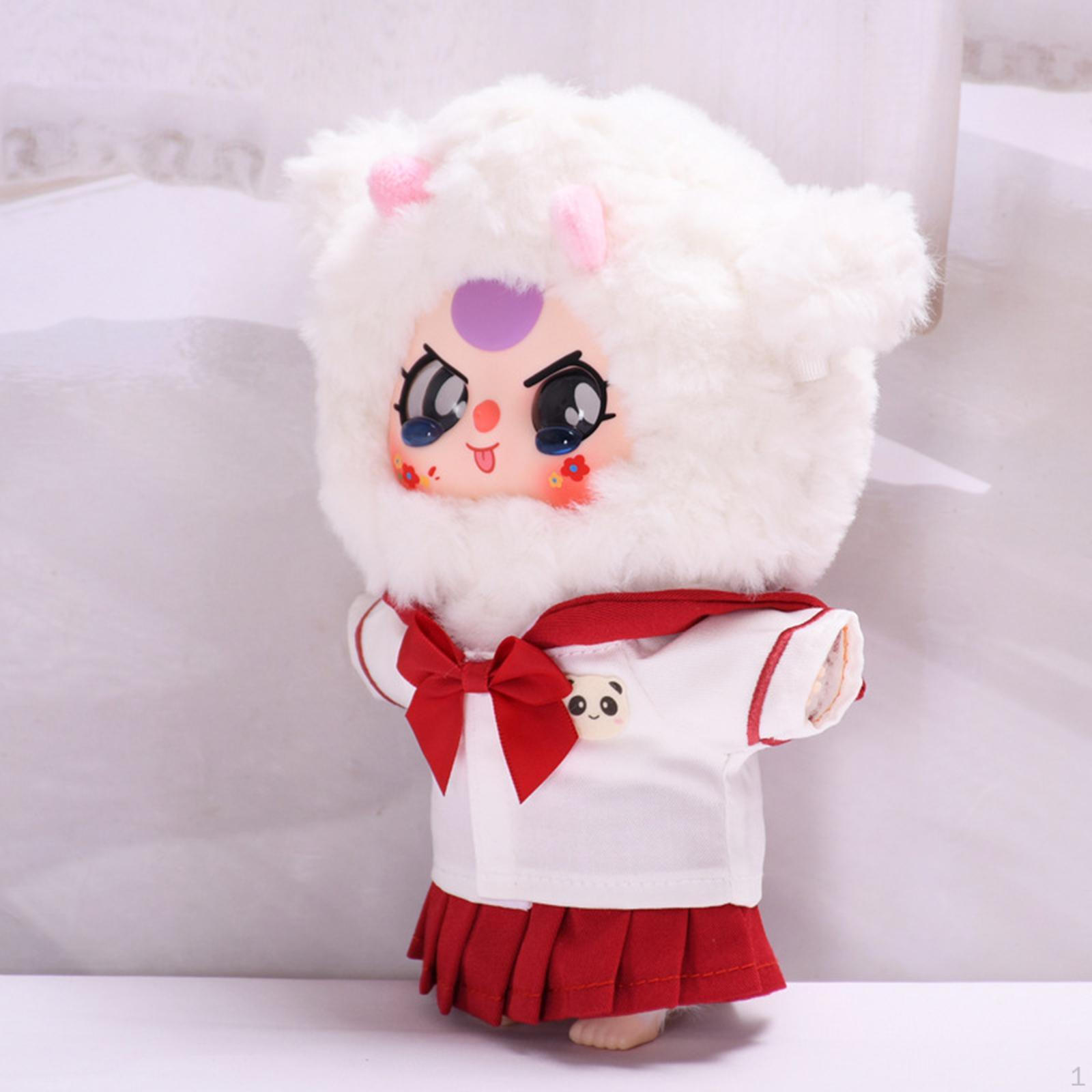 

Doll Top and Dress Suit Clothes Fashion DIY Handmade Clothing Costume Accessory for 20cm червоний