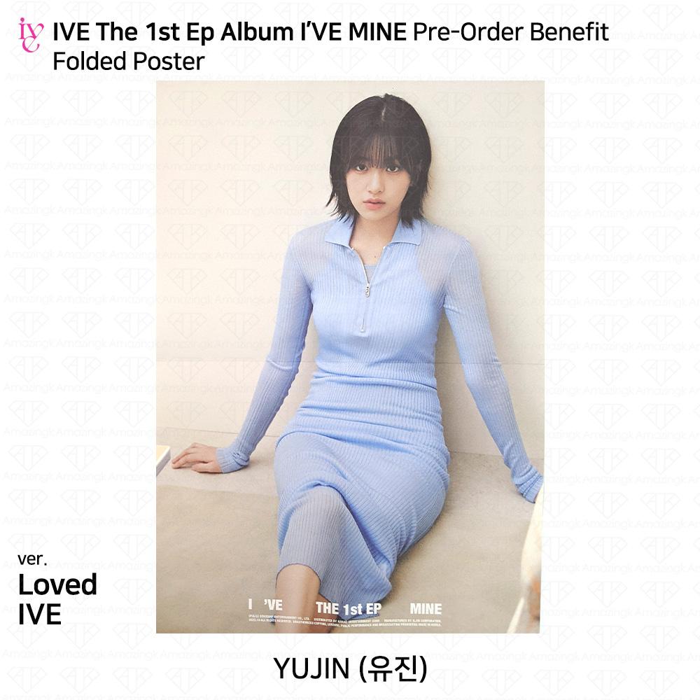IVE Primul EP I'VE MINE Foto oficială Polaroid Sticker pliat Poster KPOP