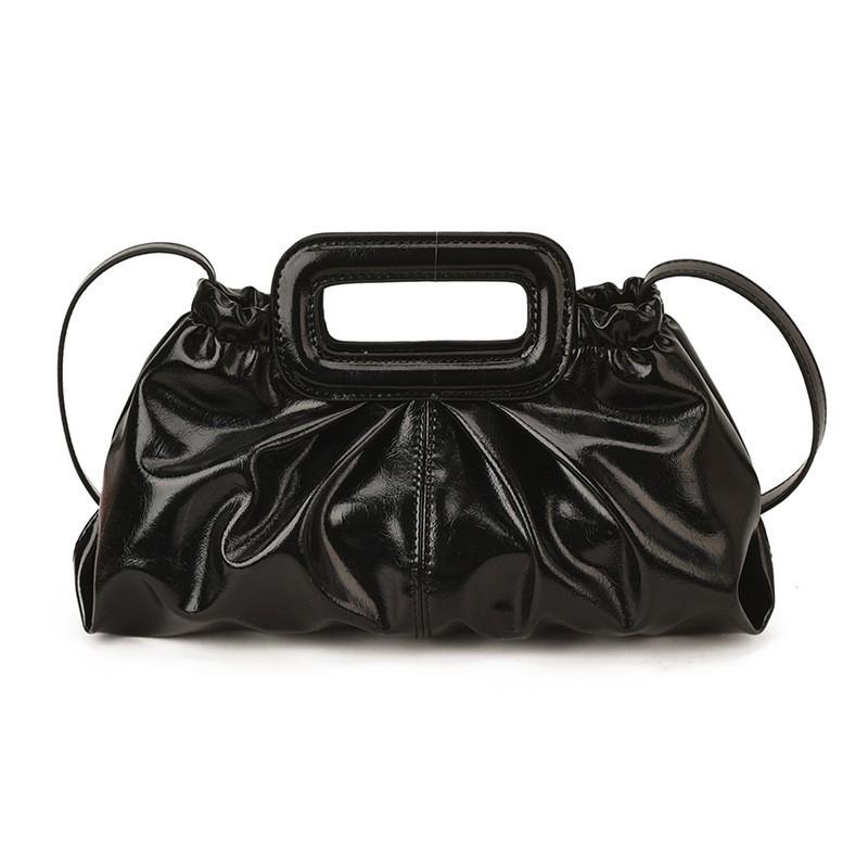 

High-end Bag Women s Retro Pleated One-shoulder Cross-body Socialite Temperament Evening Wear Dinner чорний