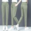 High Waist Korean Style Spring Harem Pants - Cotton Linen Ice Silk, Slimming and Comfortable Casual Wear