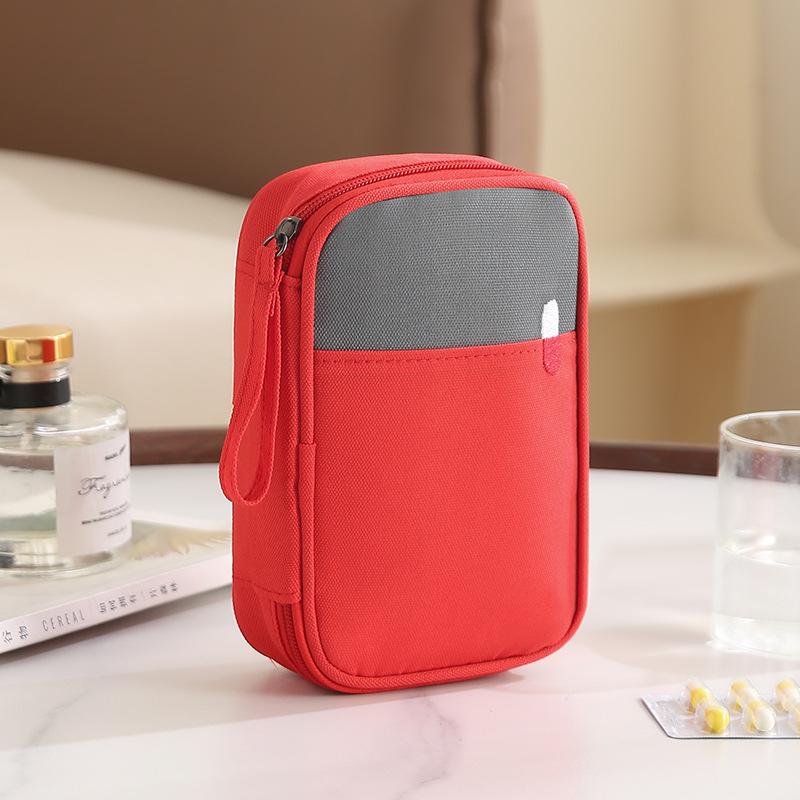 High-Capacity Portable First Aid & Medicine Bag for Home and Travel