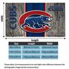 Chicago Cubs Print Flannel Blanket High Quality Warm Comfortable Cover for All Seasons Perfect for Gifts Home Decor