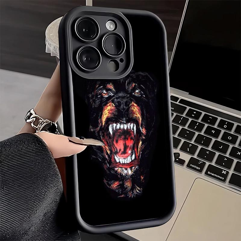 

Phone Case for iPhone 17 Air 16E 15 16 Pro Max Rottweiler Dog Cover 14 Plus 13 12 Mini Soft Shell Silicone Fundas iPhone 17 Air
