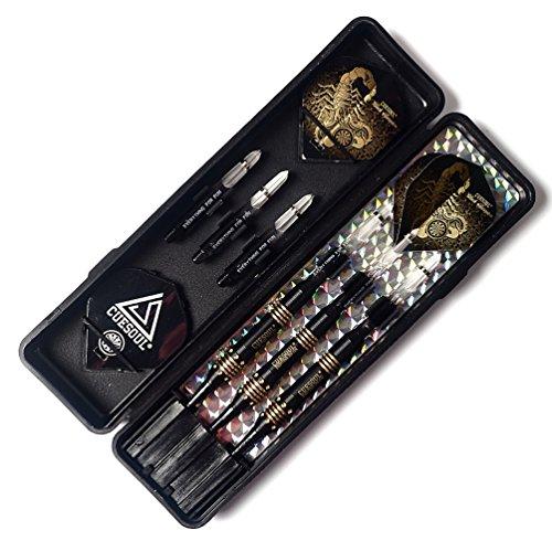 Black Scorpion CUESOUL 16g Brass Soft Tip Darts (Set of 3), Stylish Scorpion Design (HX-ST-B2303)