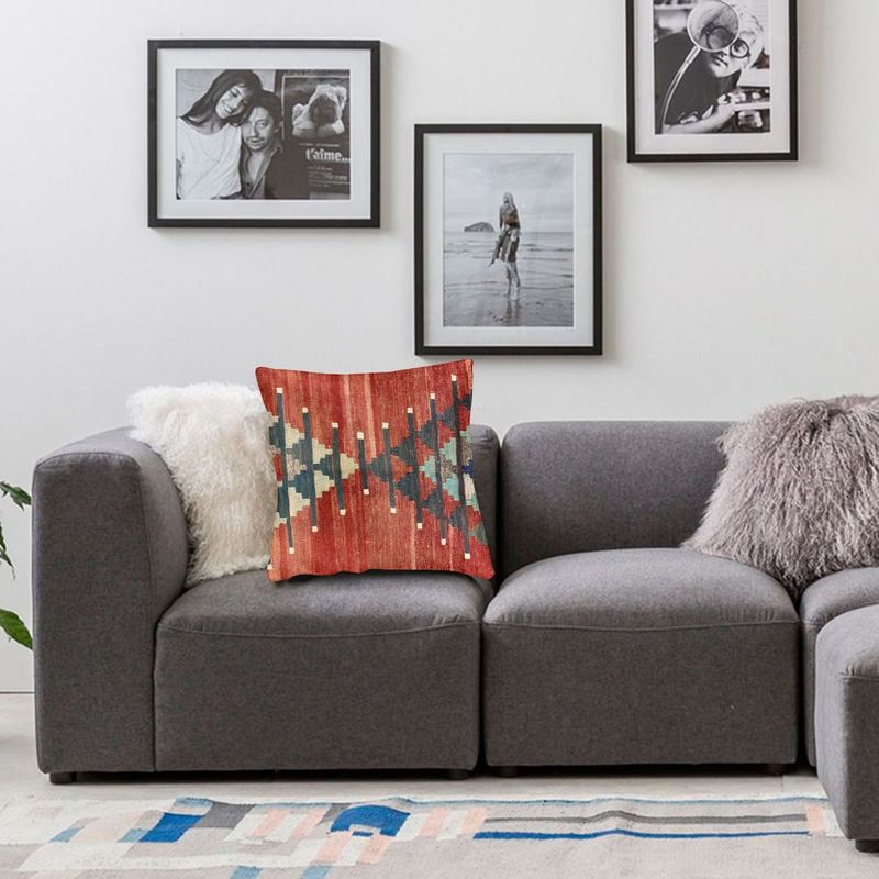 Kilim Navaho Weave Aztec Textile Throw Pillow Cover Decorative Turkish Ethnic Persian Tribal Cushion Cover 45X45Cm Pillowcover