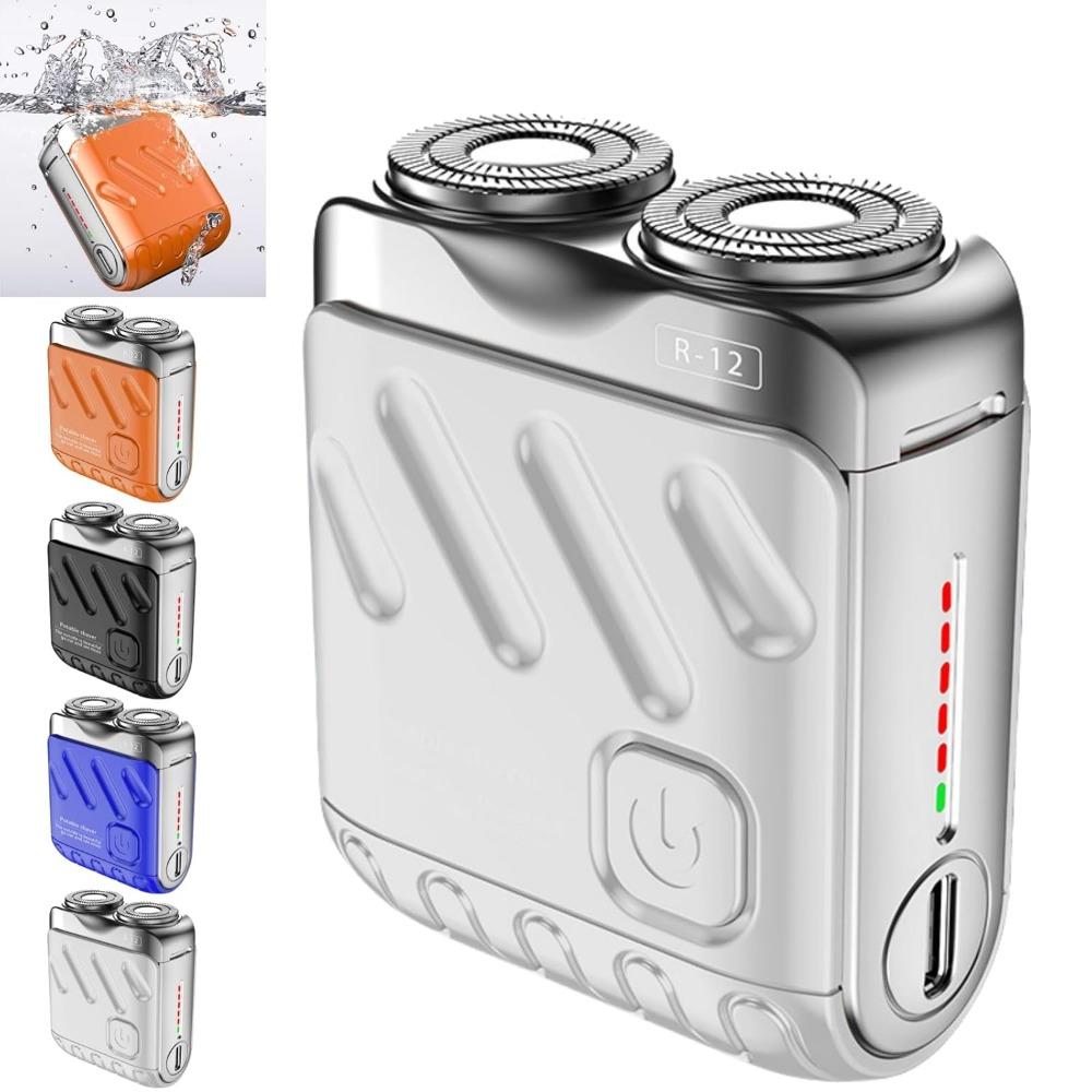 Mini Electric Razor Double-Ring Men's Shaver Portable Pocket Shaver