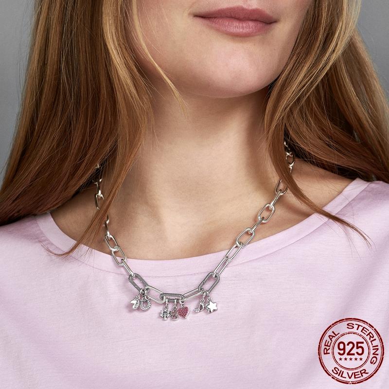 925 Silver My Love Starfish Flamingo Pendant Charms Fit Original Original Me Bracelet DIY Bead Jewelry For Women
