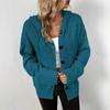 Women S Hooded Knit Button Cardigan Loose Fit Solid Color Sweater Coat