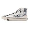 Disney X Li Ning Non-Slip Wear-Resistant High-Top Canvas Shoes Women Sneakers Black Brown White AGCQ324-1