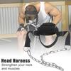 Head Muscle Strength Harness for Weight Training Head and Neck Training Headband with Adjustable Steel Chain and Strap