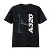 Premium Dark Airbus A320 Airjet Pilot Aviation Classic T Shirt Ideal For Enthusiasts Vintage Stretched Comfortable