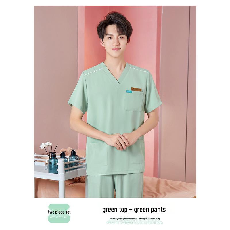 Unisex High-End Spa & Sauna Uniform Set for Beauty Technicians and Postpartum Recovery Specialists.