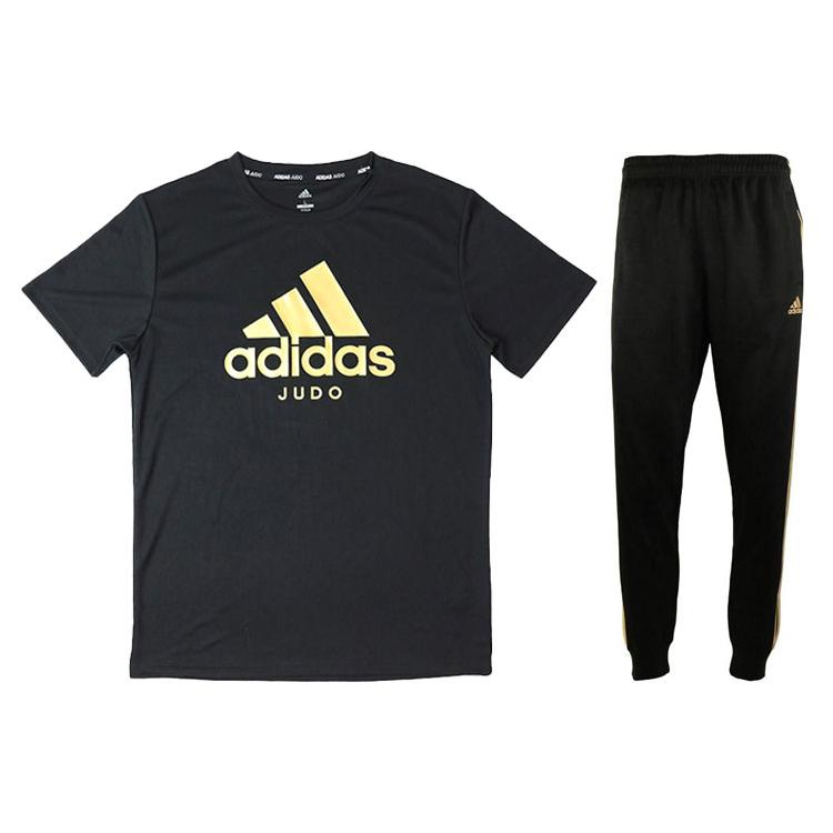 Adidas Повседневная спортивная одежда Мужская Черно-золотая ADICTJ-BG+TR30P1-BG S
